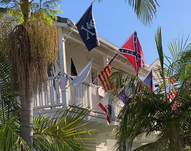 CV Home’s Display of Confederate Flags Disturbs Neighbors